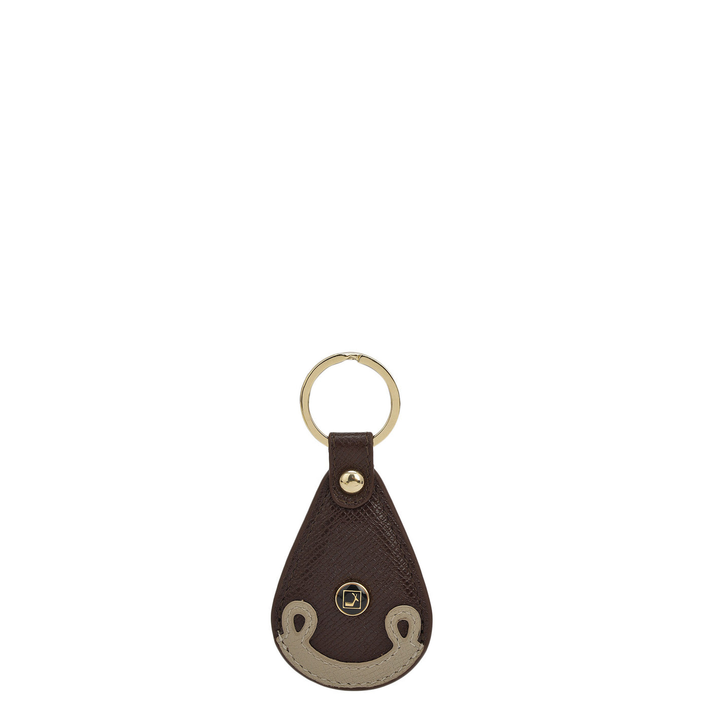 Franzy Leather Key Chain - Chocolate