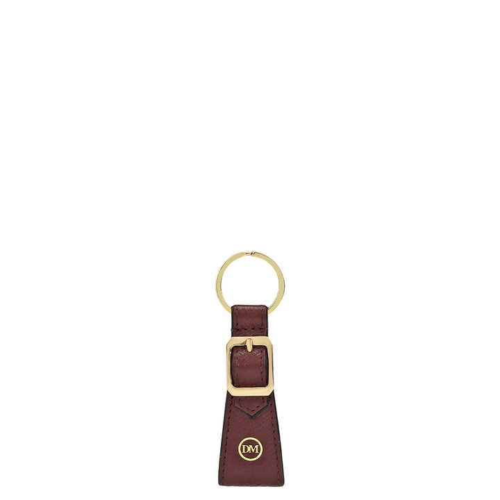 Franzy Leather Key Chain - Berry