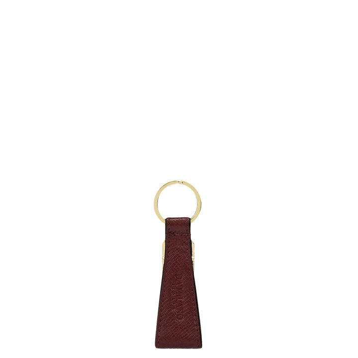 Franzy Leather Key Chain - Berry