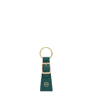 Franzy Leather Key Chain - Teal