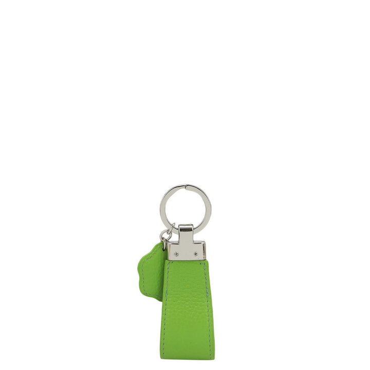 Wax Leather Key Chain - Slime
