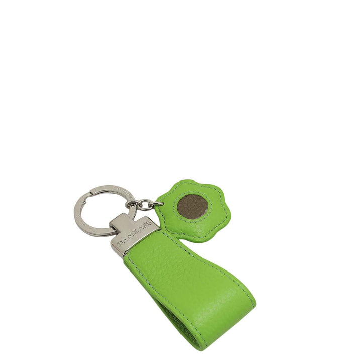 Wax Leather Key Chain - Slime