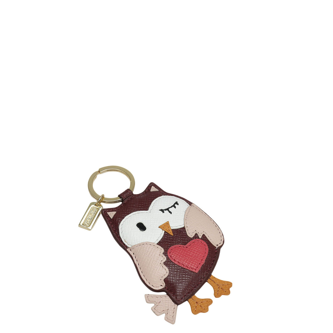 Franzy Leather Key Chain - Blood Stone