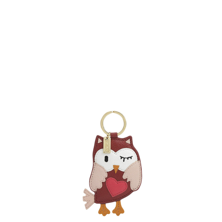 Franzy Leather Key Chain - Plumberry