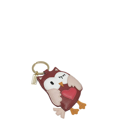 Franzy Leather Key Chain - Plumberry