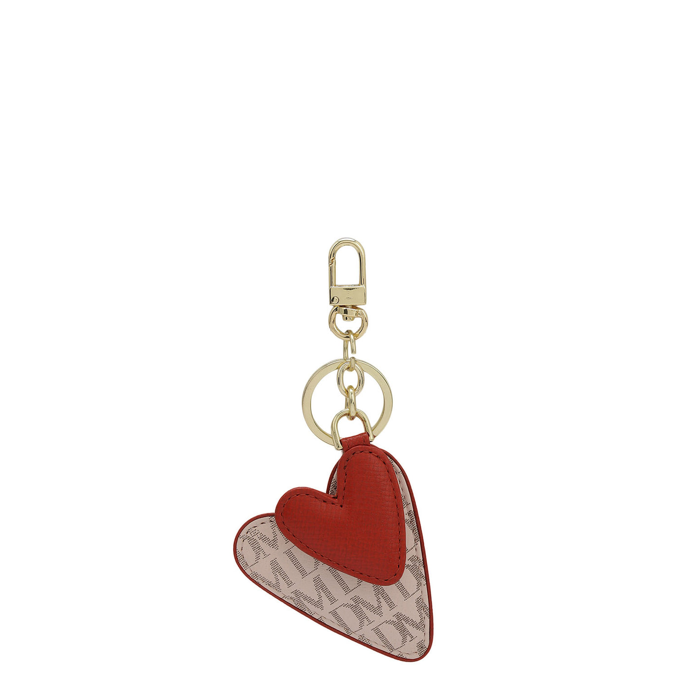 Monogram Franzy Leather Key Chain - Blush