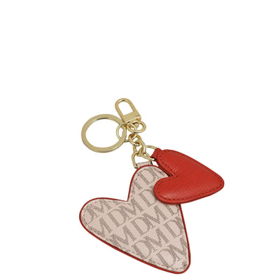 Monogram Franzy Leather Key Chain - Blush