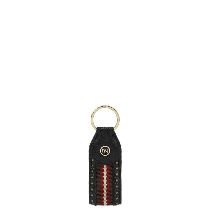 Franzy Leather Key Chain - Black