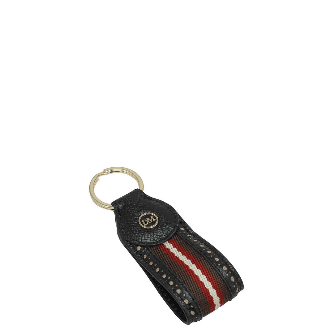 Franzy Leather Key Chain - Black
