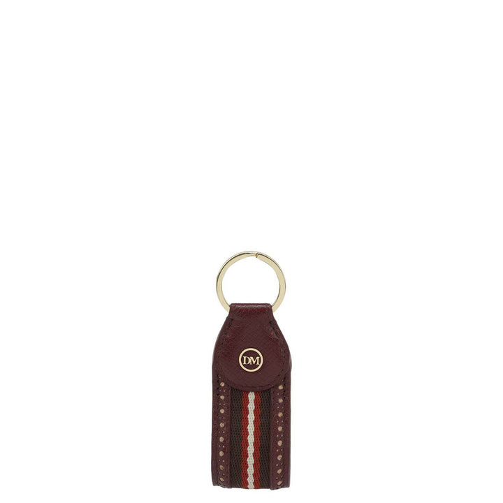 Franzy Leather Key Chain - Blood Stone