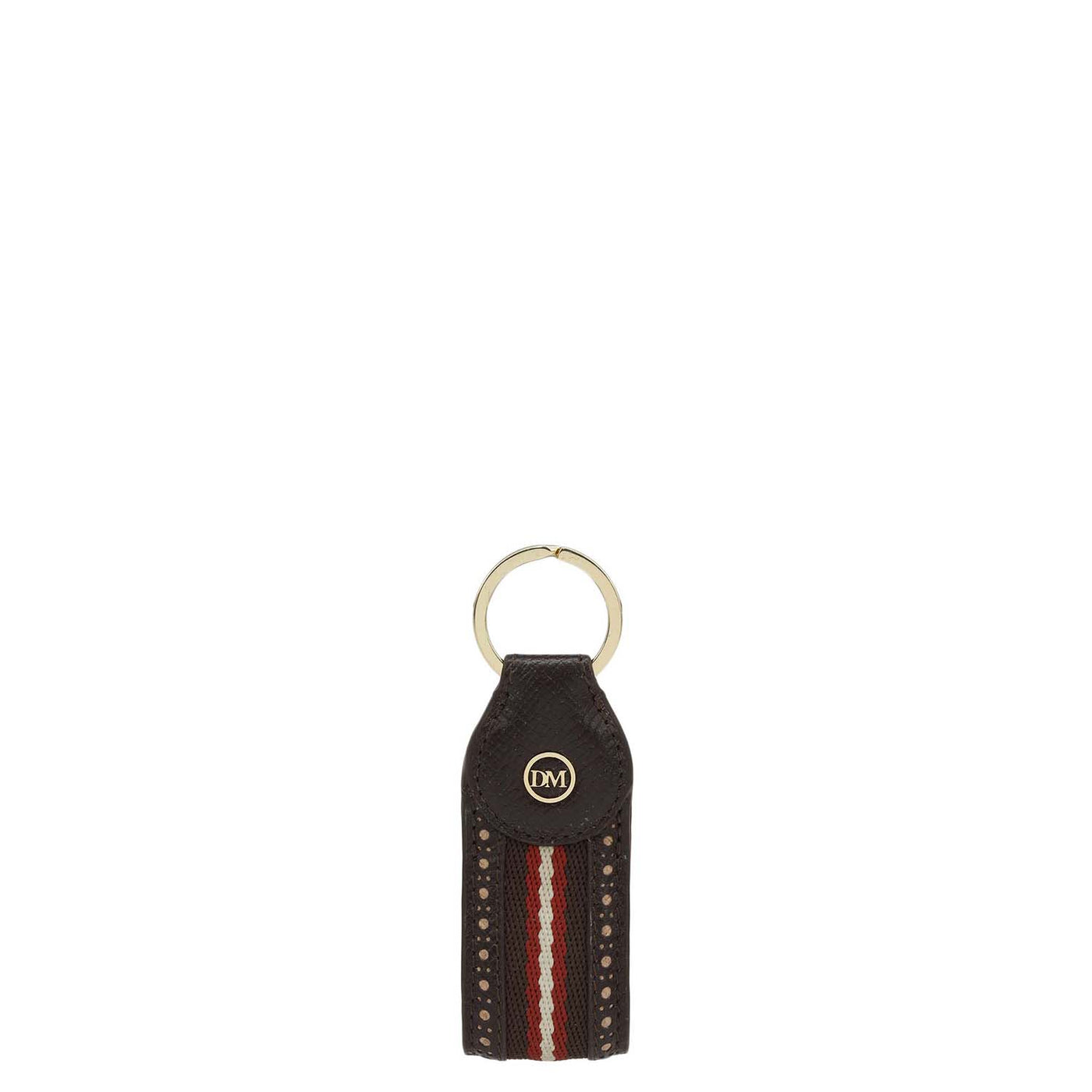 Franzy Leather Key Chain - Chocolate