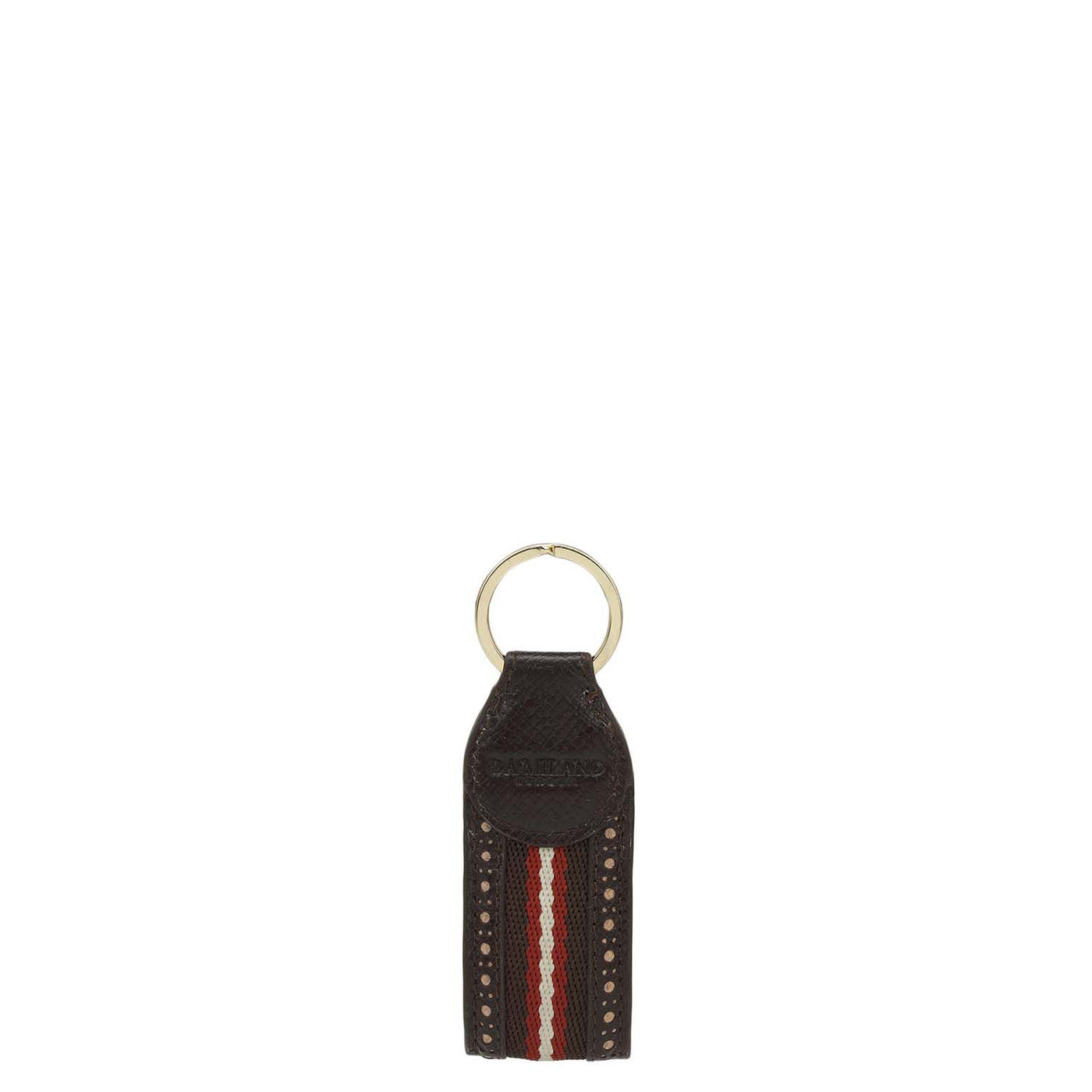 Franzy Leather Key Chain - Chocolate