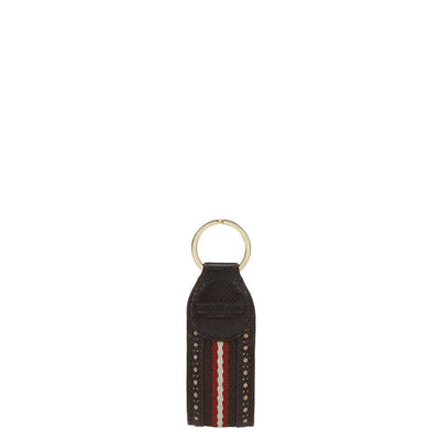 Franzy Leather Key Chain - Chocolate