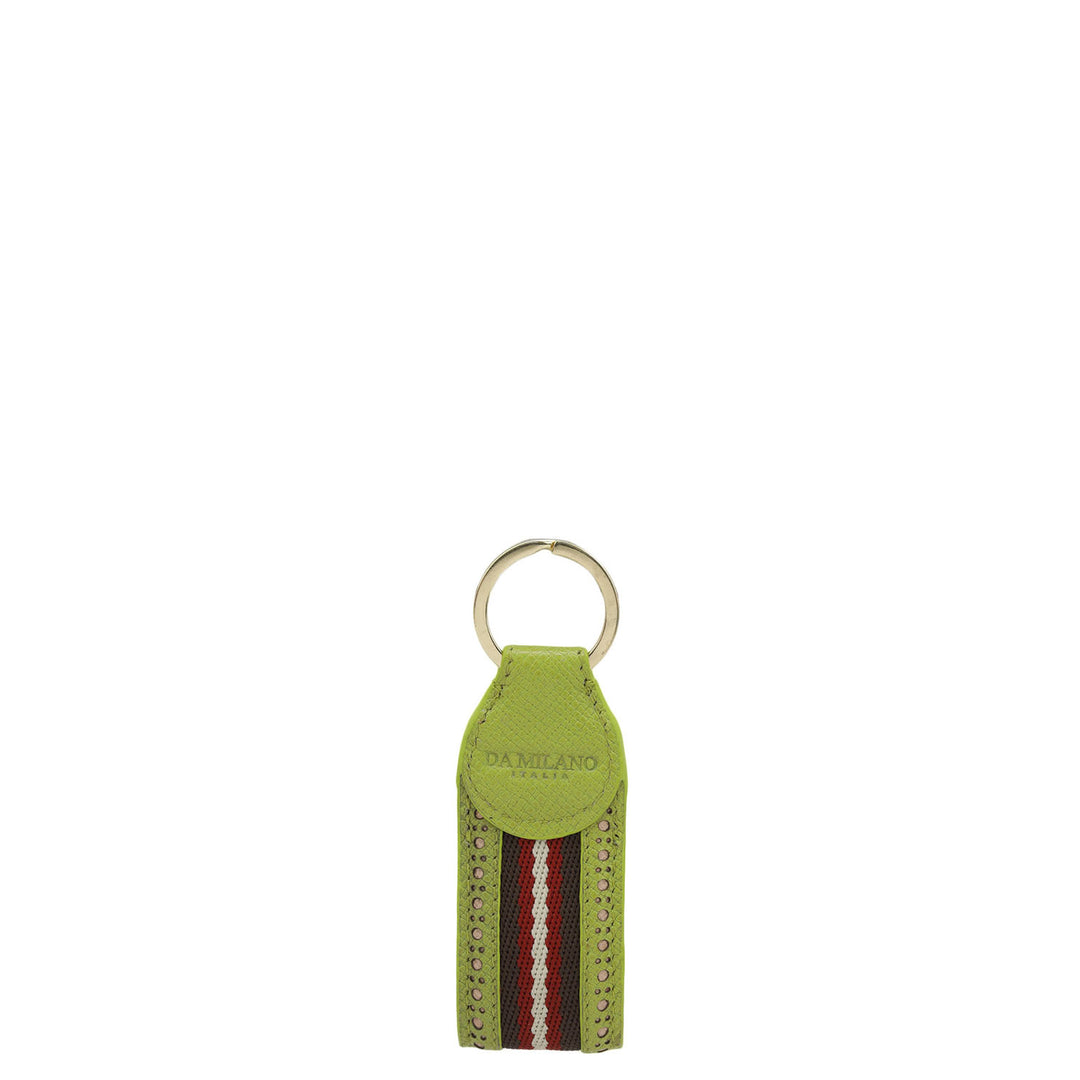 Franzy Leather Key Chain - Lime