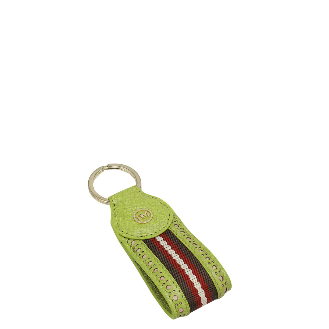 Franzy Leather Key Chain - Lime