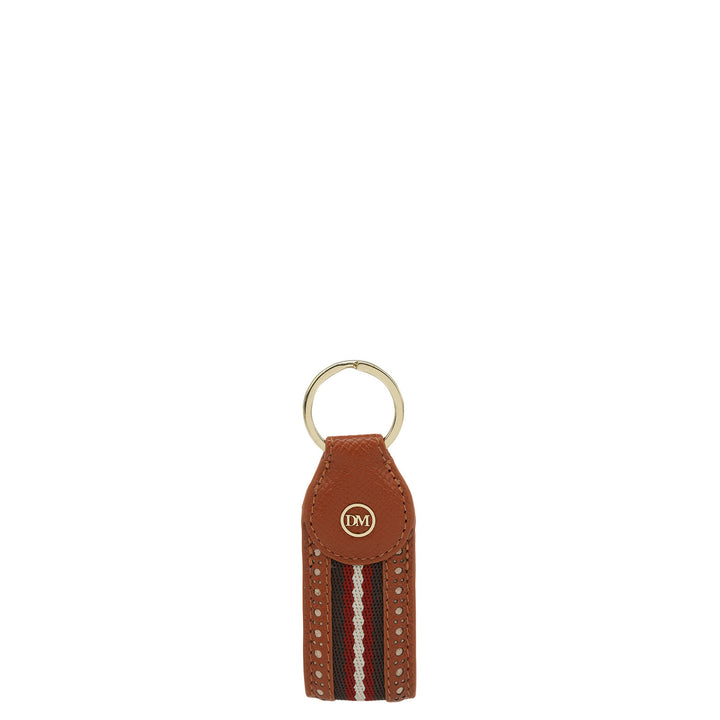 Franzy Leather Key Chain - Rust Orange