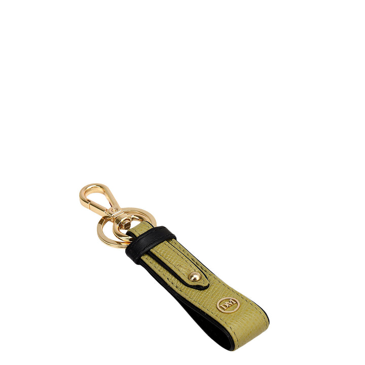 Franzy Leather Key Chain - Green Tea