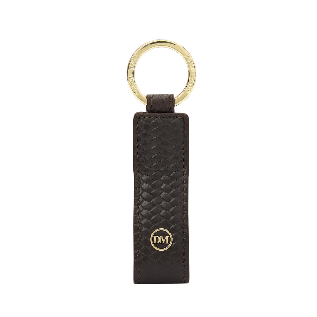 Mat-Emboss Key Chain - Brown