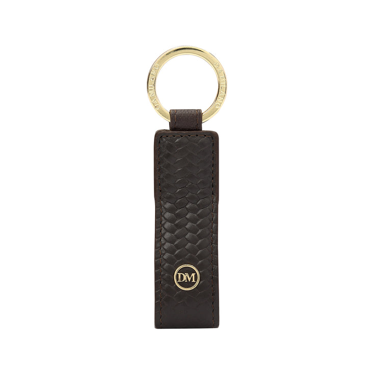 Mat-Emboss Key Chain - Brown