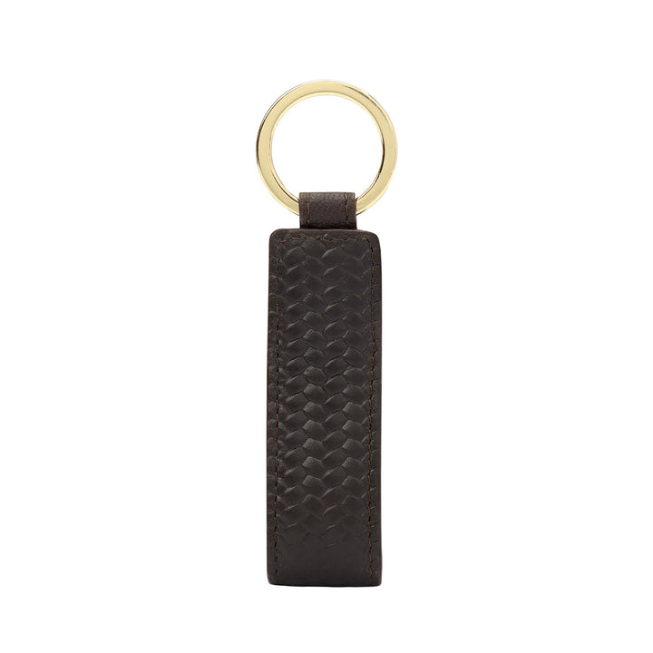 Mat-Emboss Key Chain - Brown