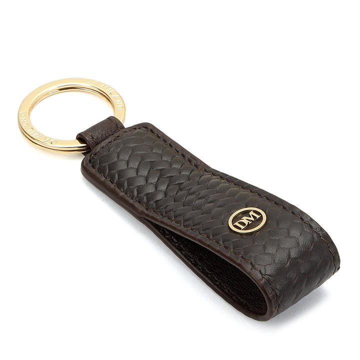 Mat-Emboss Key Chain - Brown