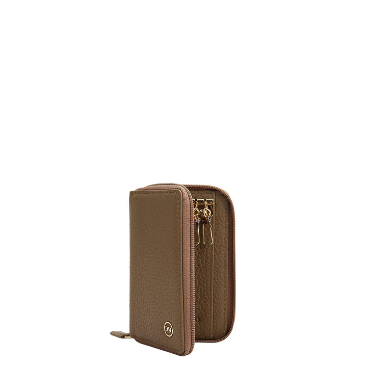 Wax Leather Key Chain - Greyish Taupe