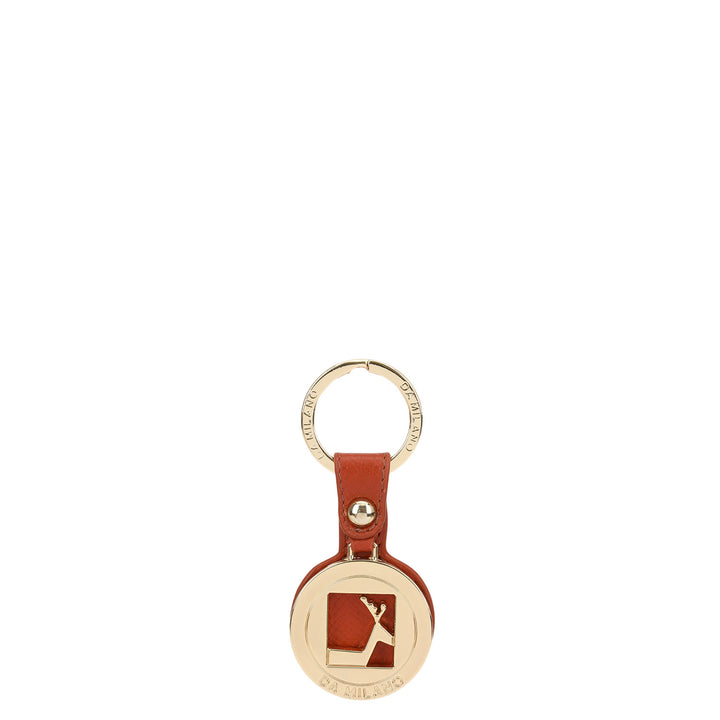 Signature Key Chain - Rust Orange