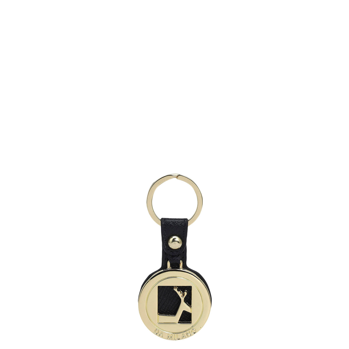 Franzy Leather Key Chain - Black