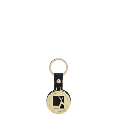 Franzy Leather Key Chain - Black