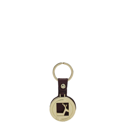 Franzy Leather Key Chain - Blood Stone