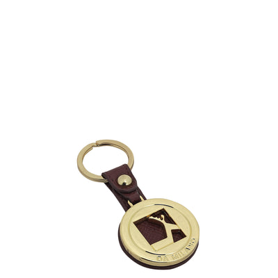 Franzy Leather Key Chain - Blood Stone