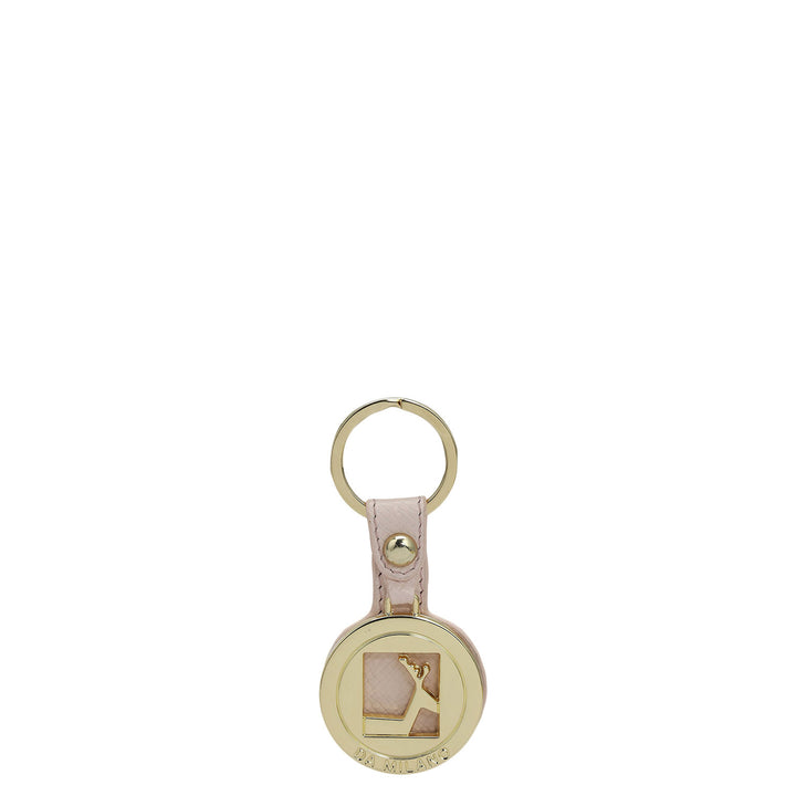 Franzy Leather Key Chain - Blush