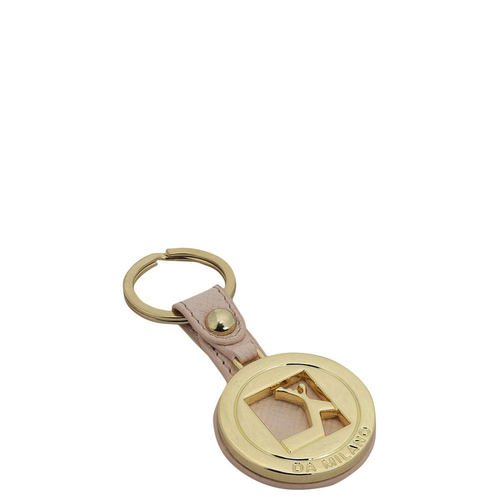Franzy Leather Key Chain - Blush