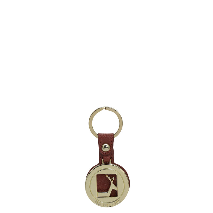 Franzy Leather Key Chain - Brick