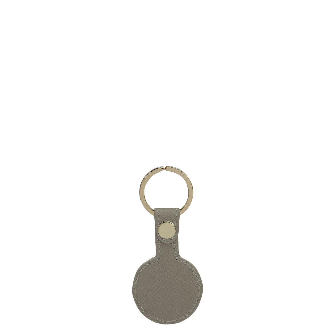 Franzy Leather Key Chain - Chalk