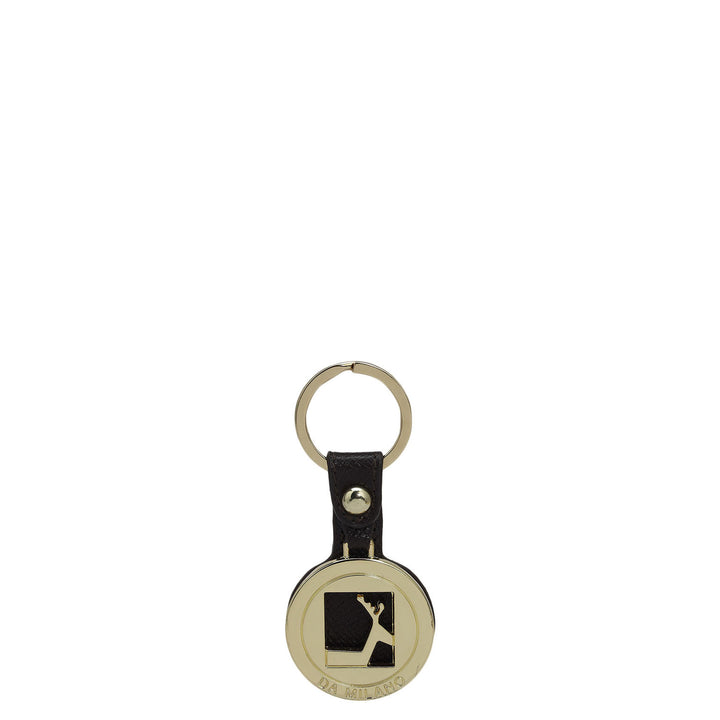 Franzy Leather Key Chain - Chocolate