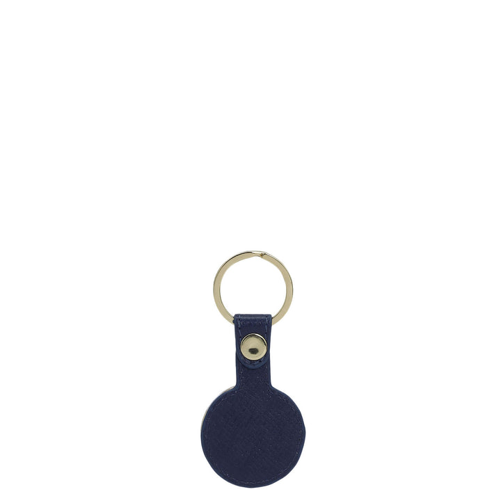 Franzy Leather Key Chain - Ink Blue
