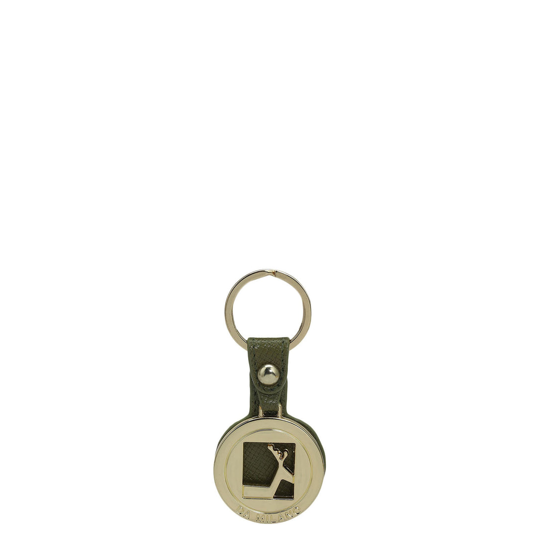 Franzy Leather Key Chain - Olive