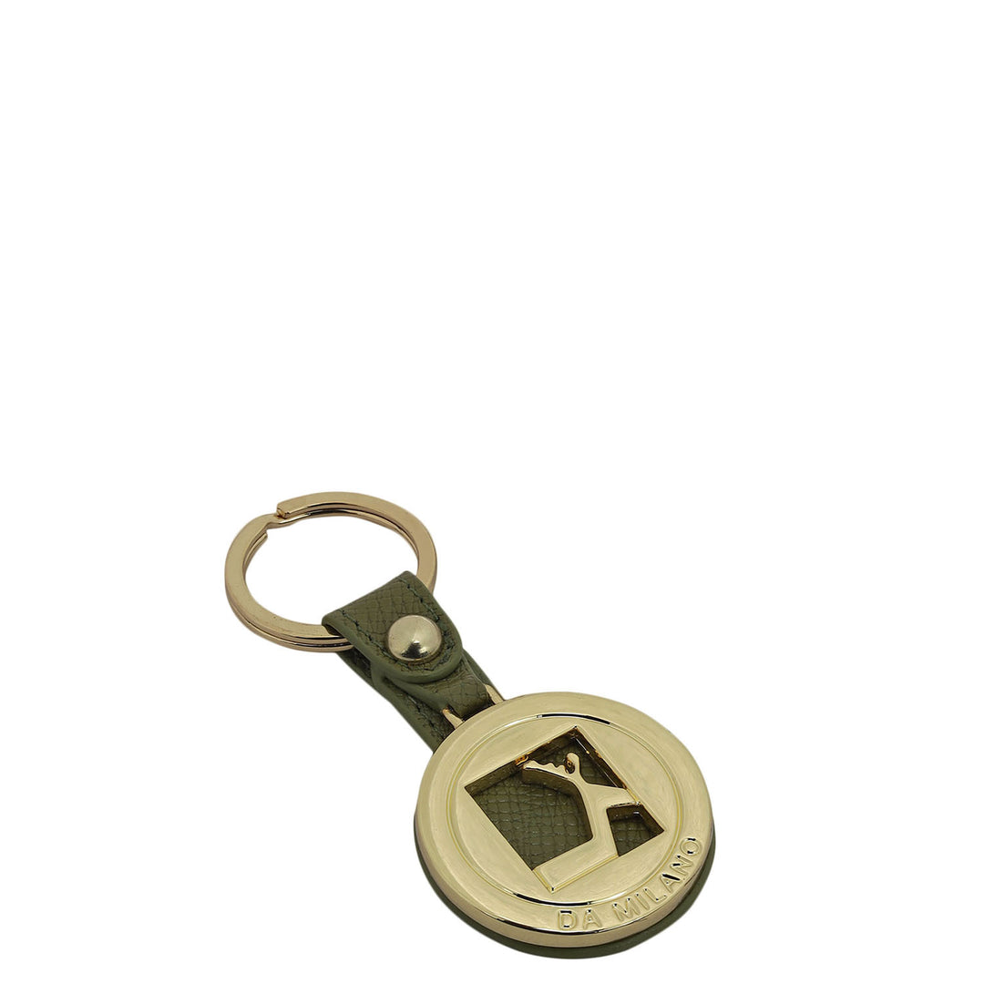 Franzy Leather Key Chain - Olive