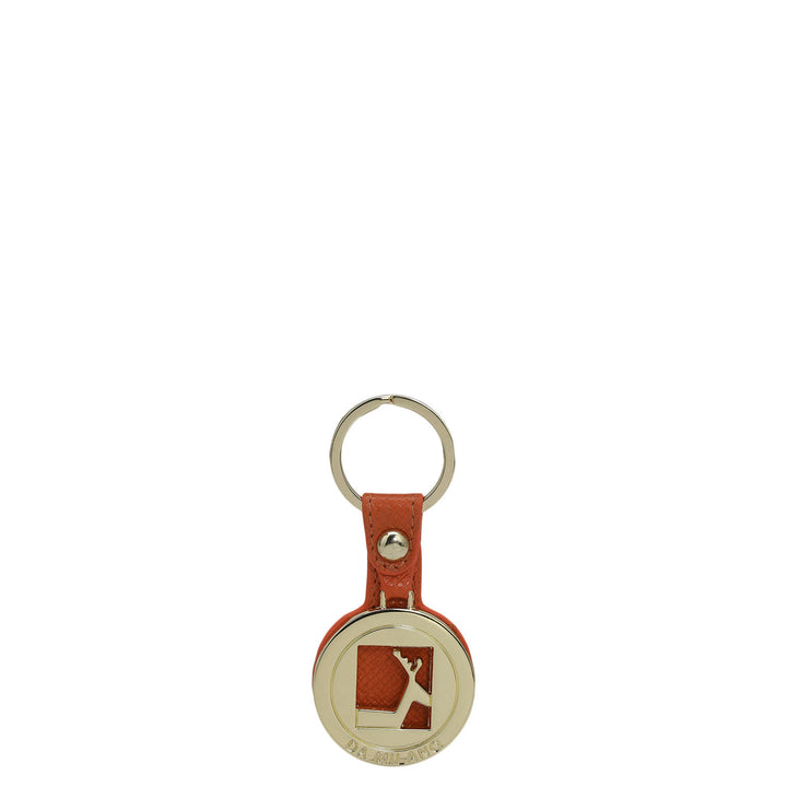 Franzy Leather Key Chain - Pumpkin