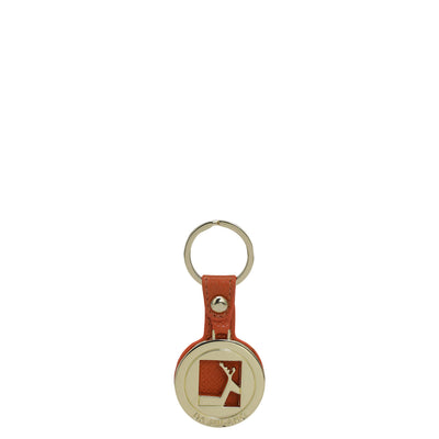 Franzy Leather Key Chain - Pumpkin