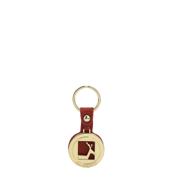 Franzy Leather Key Chain - Red