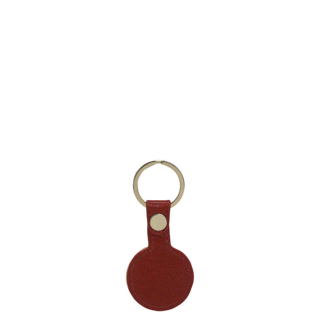 Franzy Leather Key Chain - Red