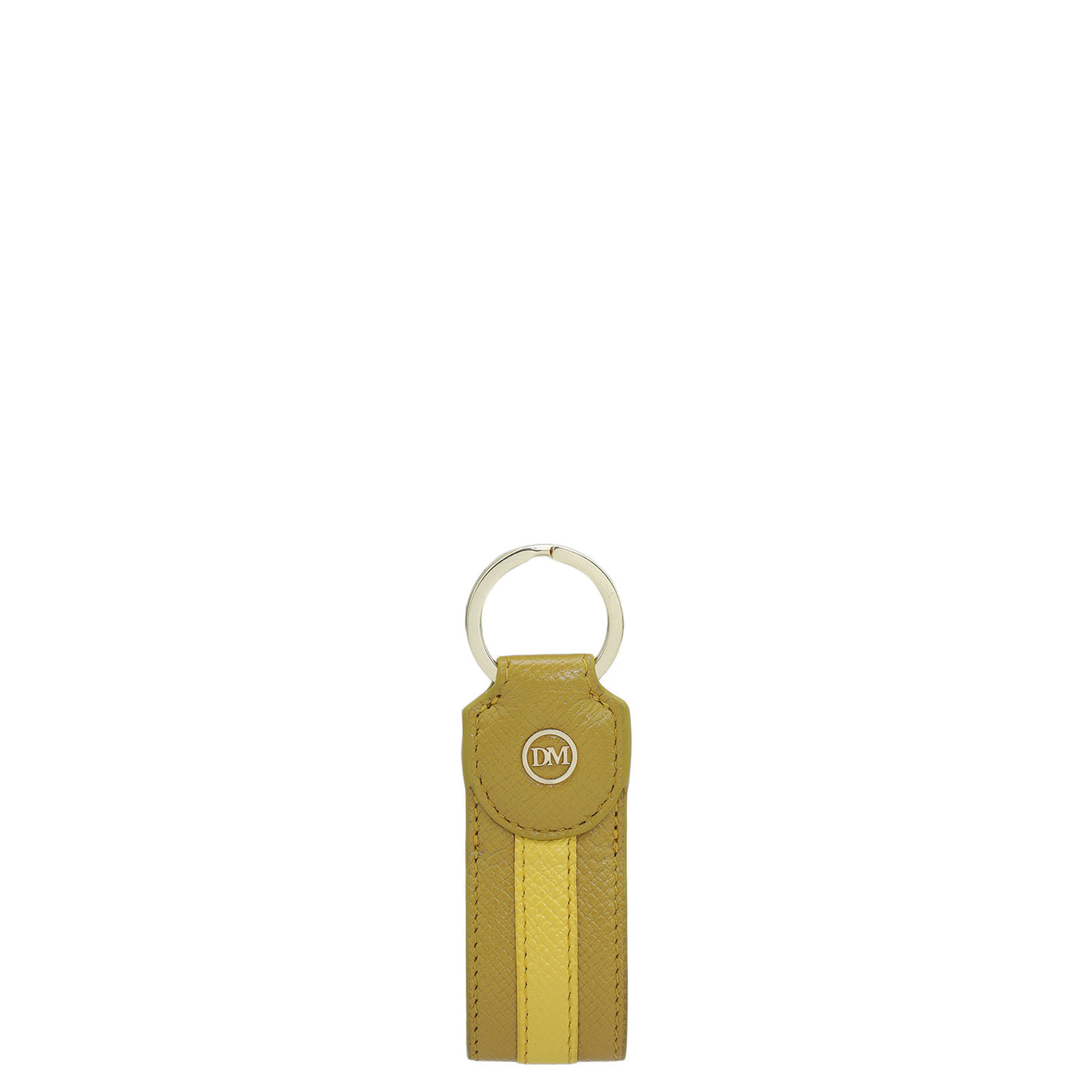 Franzy Leather Key Chain - Mustard