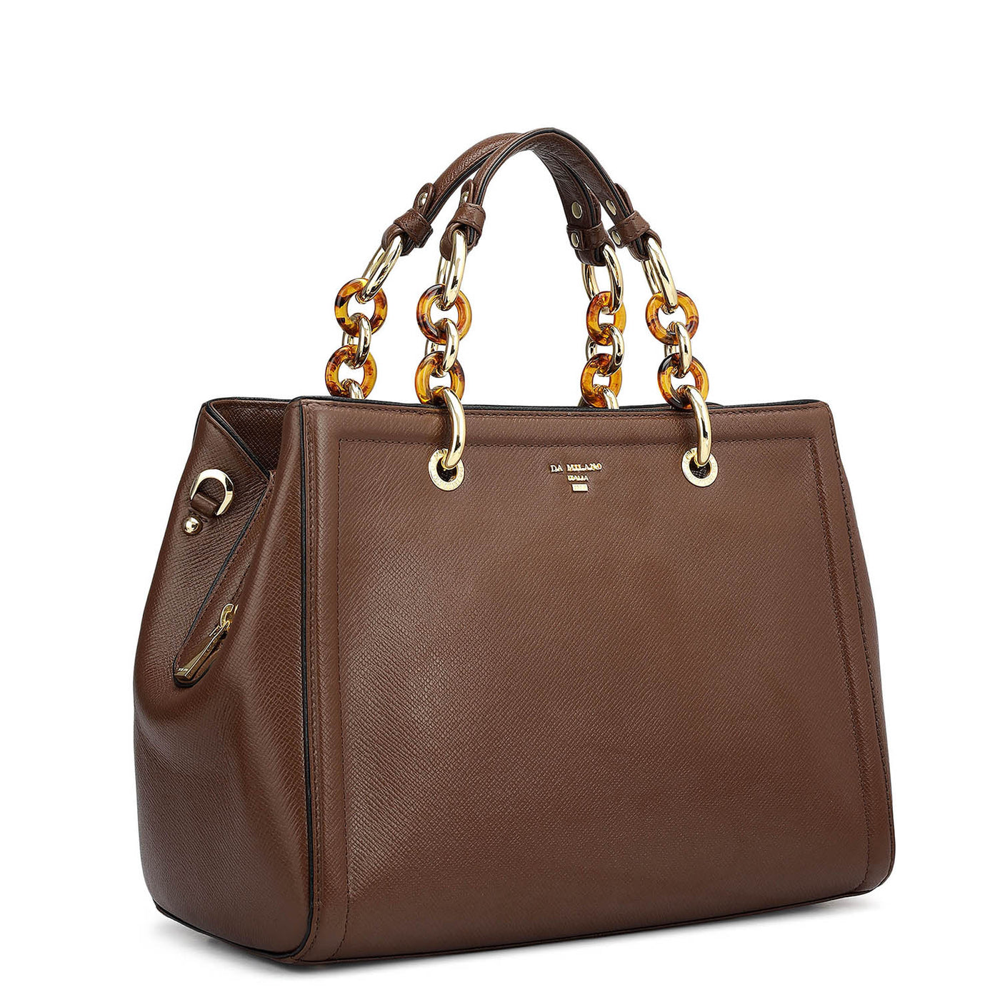 Medium Franzy Leather Satchel - Date