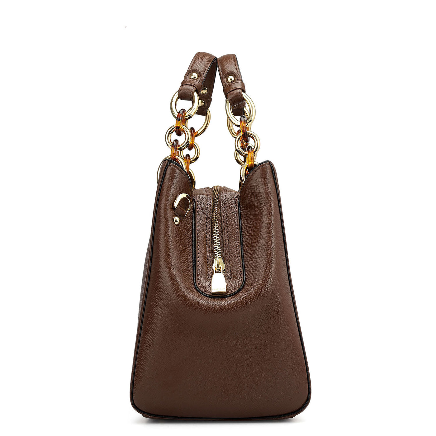 Medium Franzy Leather Satchel - Date