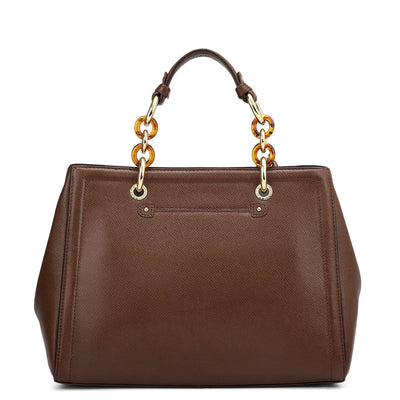Medium Franzy Leather Satchel - Date