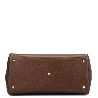 Medium Franzy Leather Satchel - Date