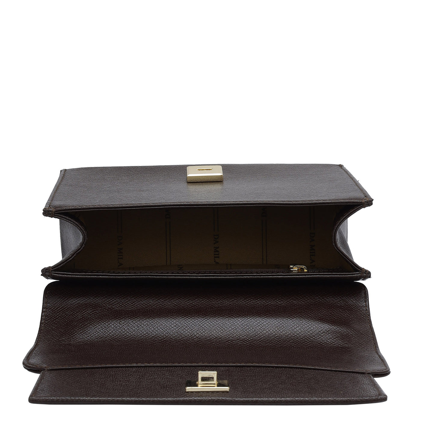 Small Franzy Leather Shoulder Bag - Chocolate