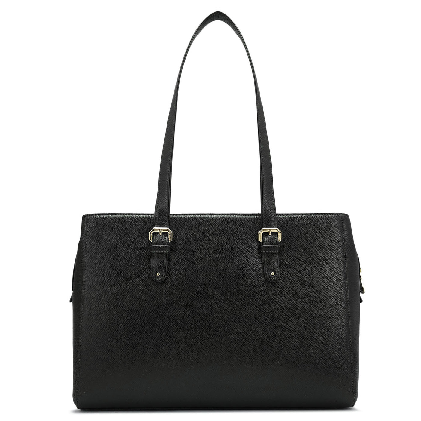 Medium Franzy Leather Shoulder Bag - Black